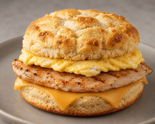 Chicken & Egg Biscuit.